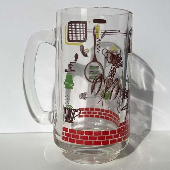 Retro Vintage Glass Dinner Party Mug (large) - Picture 3 of 3